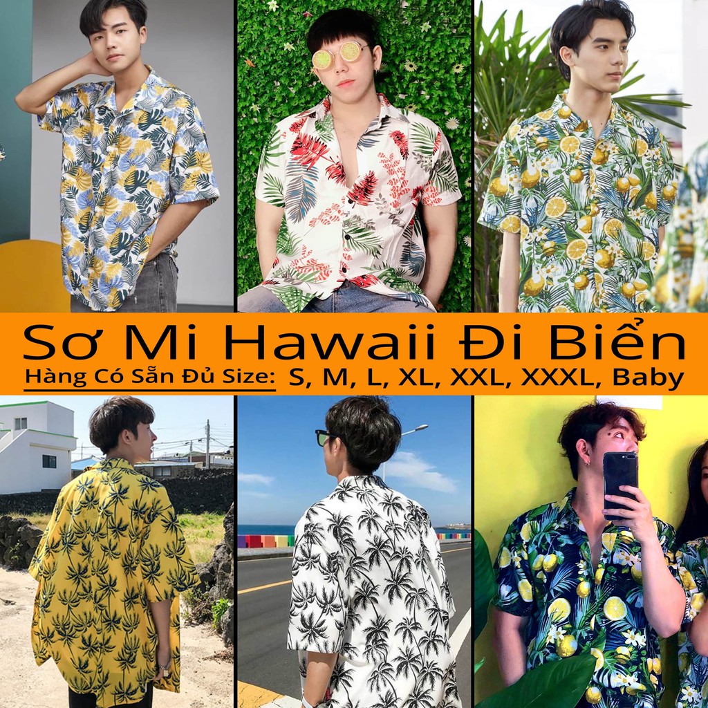 BÁN LẺ GIÁ SỈ - SƠ MI HAWAII ĐI BIỂN - SƠ MI ĐI BIỂN - SƠ MI NHÓM LỚP - ÁO NHÓM - ÁO LỚP - CHẤT ĐŨI TƠ MỀM MÁT #03