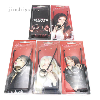 Vòng cổ Thép Không Gỉ Mặt Nhẫn In Hình Nhóm Nhạc KPOP Blackpink