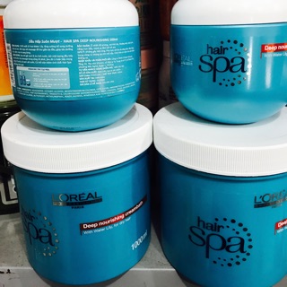 HẤP DẦU L’OREAL HAIR SPA MÀU XANH CHÍNH HÃNG 500ml và 1000ML