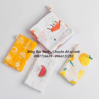 Set 3 Khăn sữa 4 lớp sợi tre Muslin Tree