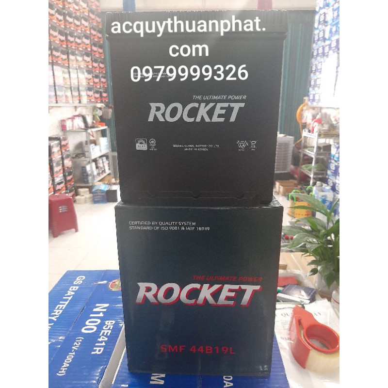 Bình ắc quy Rocket 44B19L 12V-42AH