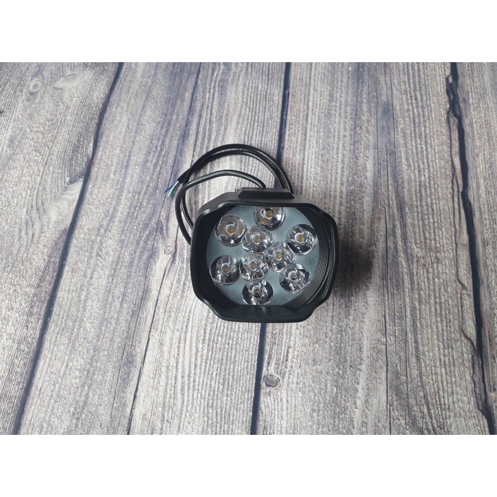 Đèn led trợ sáng cho xe đạp điện và xe máy loại 9 bóng
