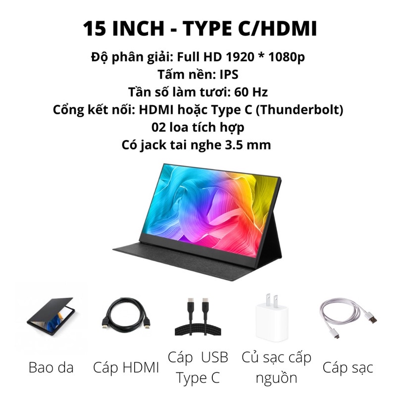 Màn hình di động cao cấp full HD 15.6 in | BigBuy360 - bigbuy360.vn