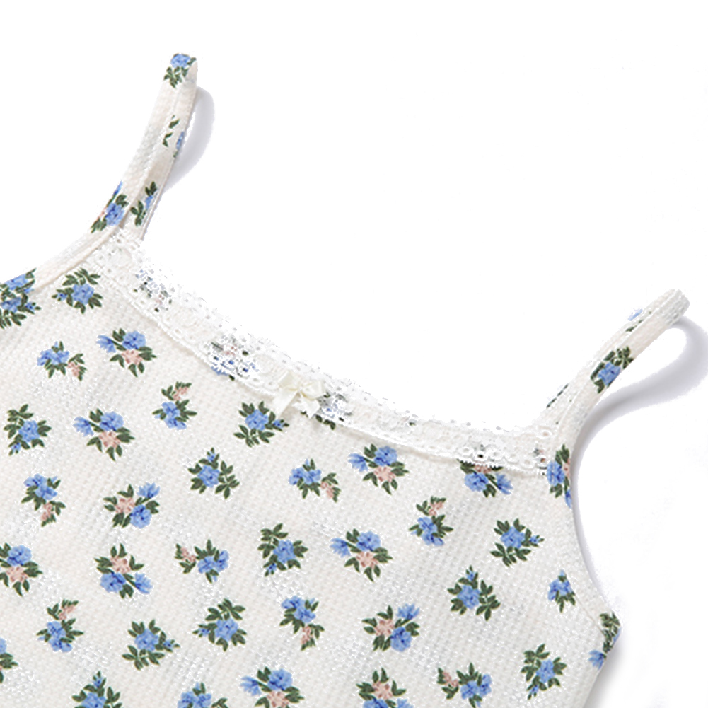 Áo Dây Nữ Lưng Trần In Hoa Thời Trang