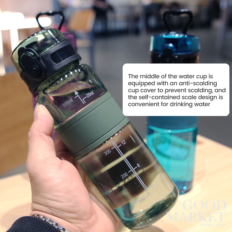 Bình Nước 500ML Bằng Nhựa Có Tay Cầm Tiện Dụng