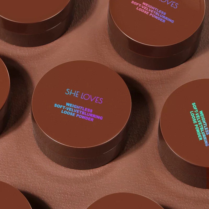Phấn phủ bột SHE LOVES kiềm dầu mịn lì Weightless Soft-velvet Blurring Loose Powder | Thế Giới Skin Care