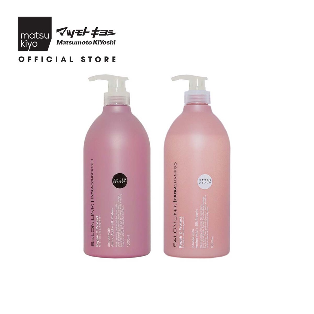 Dầu gội/Dầu xả chăm sóc tóc yếu và hư tổn Matsukiyo Salon Link - 1000ml