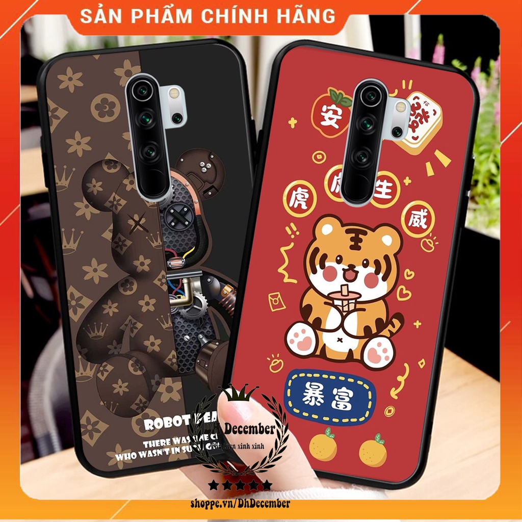 Ốp lưng Xiaomi REDMI NOTE 8 PRO in hình 3D lucky, gấu Brick xinh xắn - KHÔNG NÊN BỎ LỠ