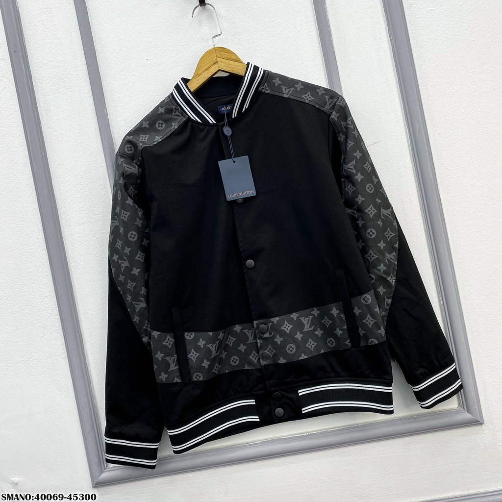 [Ảnh Thật] Áo Khoác Bomber Tay Da Palm - Áo Bomber Đẹp Cho Nam