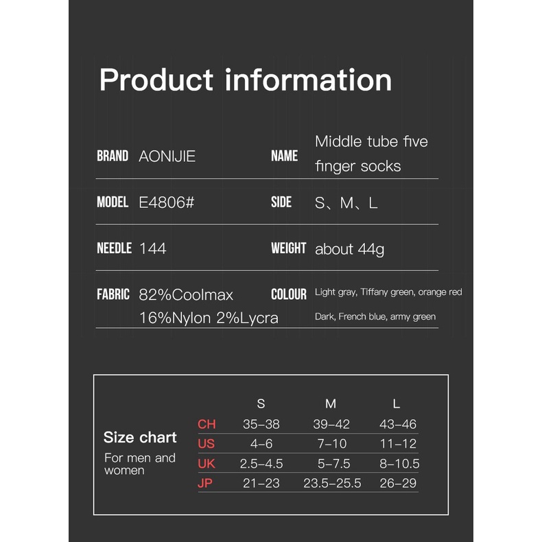 Aonijie Set 2 Đôi Tất Chân Chạy Bộ e4806