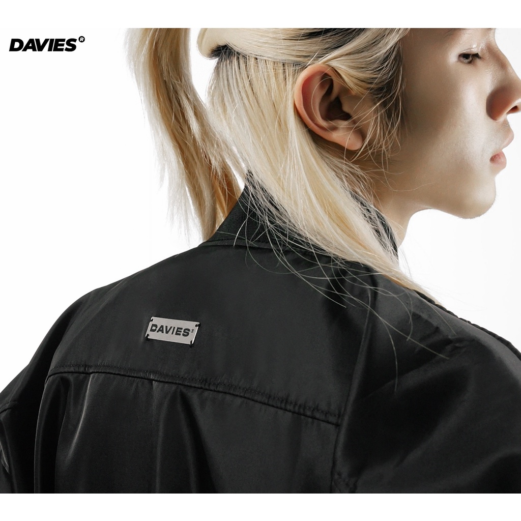 Áo khoác nam dù chống nước siêu bền, siêu ấm màu đen đẹp Protex Jacket local brand Davies| D22-AK1