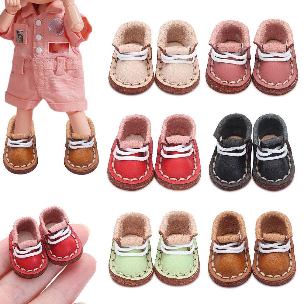 Giày Thể Thao Da Bò Cho Búp Bê obitsu11GSCbody9OB11 Tỉ Lệ 1 / 11 OB11