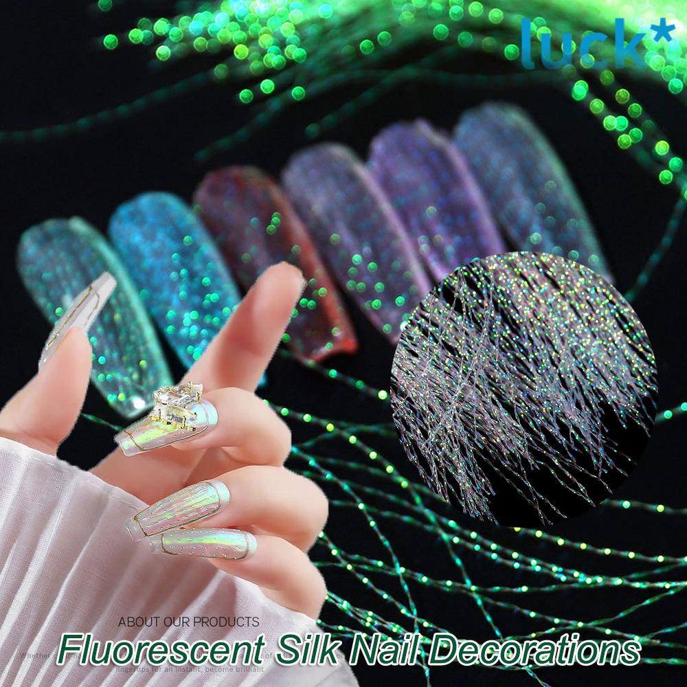Phụ Kiện Trang Trí Móng Tay Màu Huỳnh Quang Thời Trang Diy