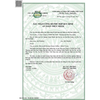Cà phê giảm cân Green Coffee Silver Crown