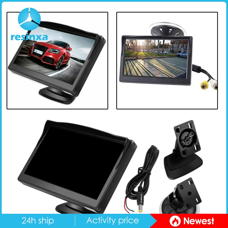 Màn hình LCD 5 inch cho camera sau xe hơi với 2 màu tùy chọn | BigBuy360 - bigbuy360.vn