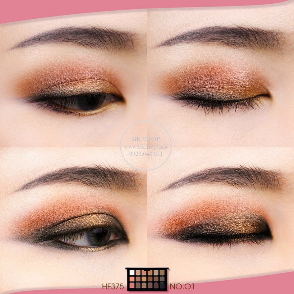 Sét Phấn mắt -Tạo khối - Highlight 18 Ô Sivanna HD Ultimate Shadow Palette HF375