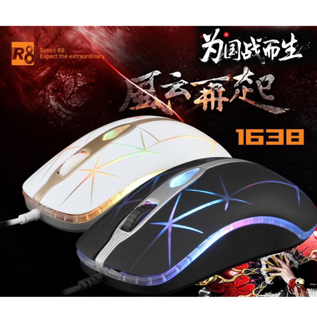 Chuột Gaming R8 1638 Có LED