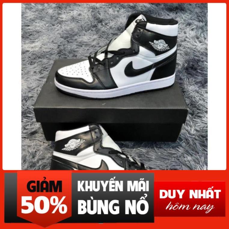 Giày JORDAN PANDA 1;1 , giày jordan đen trắng, giày jd Cổ Cao Nam Nữ Hot Trend 2021 Xịn