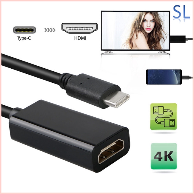 Cáp Chuyển Đổi Usb-C Type-C Sang Hdmi Hdtv Cho Samsung S9 S8 Note 8 Macbook