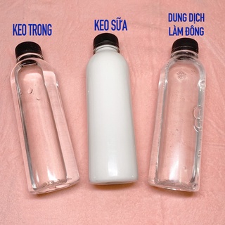 Combo 3 Chai Keo trong + Keo sữa + Dung dịch Làm Đông Slime Activator