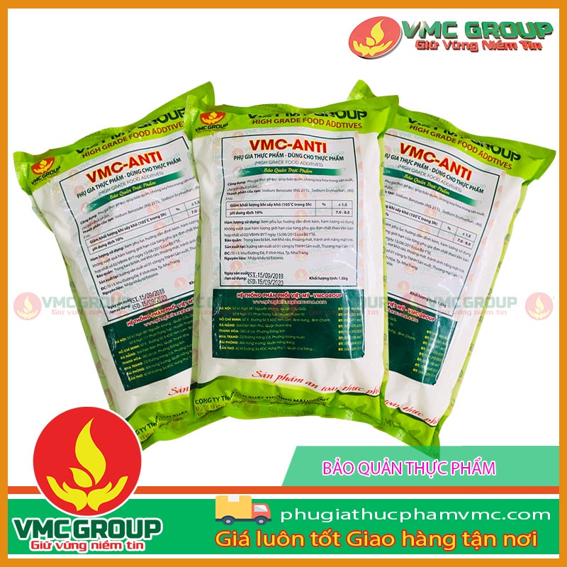 ( Phụ gia an toàn ) Chất bảo quản cho bánh kẹo đồ uống và bún phở VMC ANTI chống mốc hiệu quả