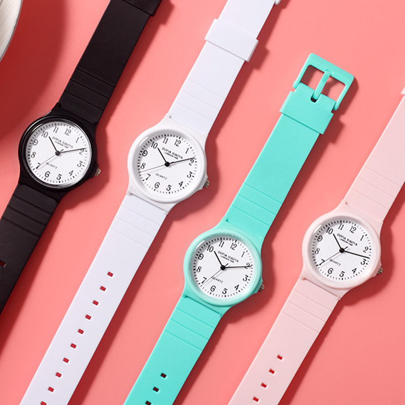 Đồng hồ đeo tay Xiaoya 1300 chất liệu dây đeo bằng nhựa thời trang cho nữ