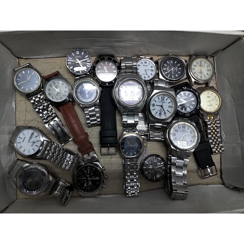 Đồng hồ si nam nữ Nhật 2hand nhiều thương hiệu Citizen, Q&Q, v. chạy pin năng lượng mặt trời solar hoặc cơ cót nhiều mẫu