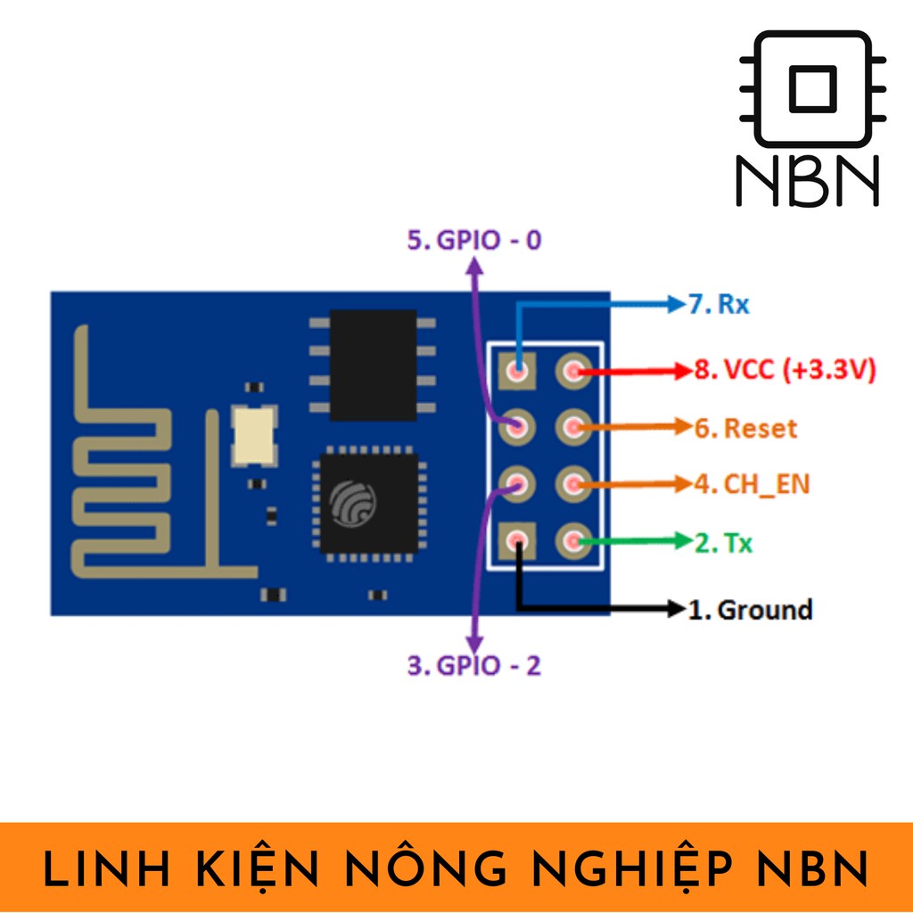 Module thu phát Wifi ESP8266 (ESP-01)