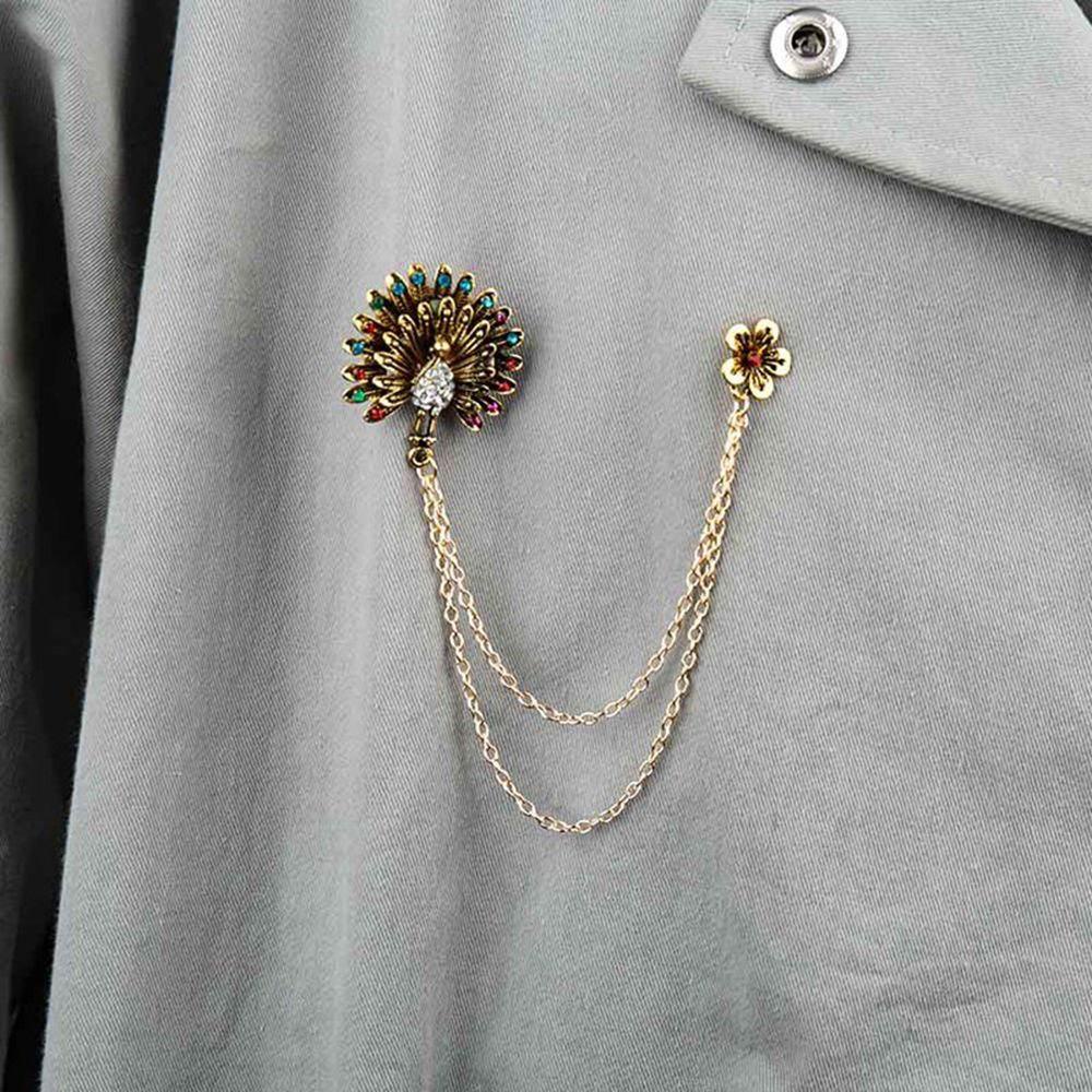 Ghim Cài Áo Dáng Dài Hình Hoa Phối Tua Rua Thời Trang Cho Nữ|Dây Chuyền Sợi Xích Đôi Thời Trang Cá Tính