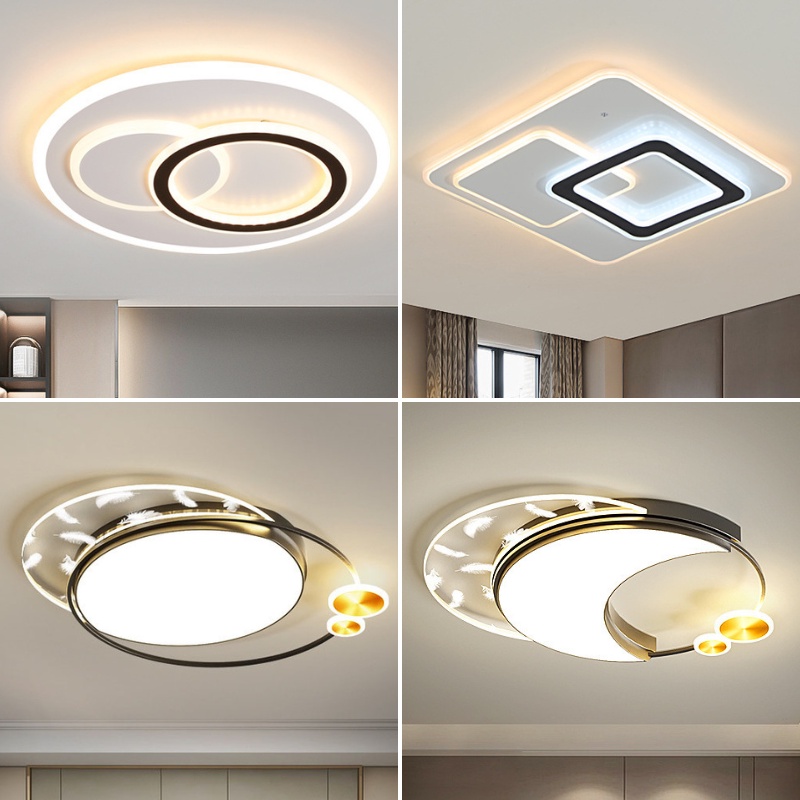 Đèn ốp trần Lộc Phát 3 chế độ sáng kèm khiển hiện đại trang trí phòng khách, phòng ngủ tăng giảm sáng (Bảo hành 2 năm)