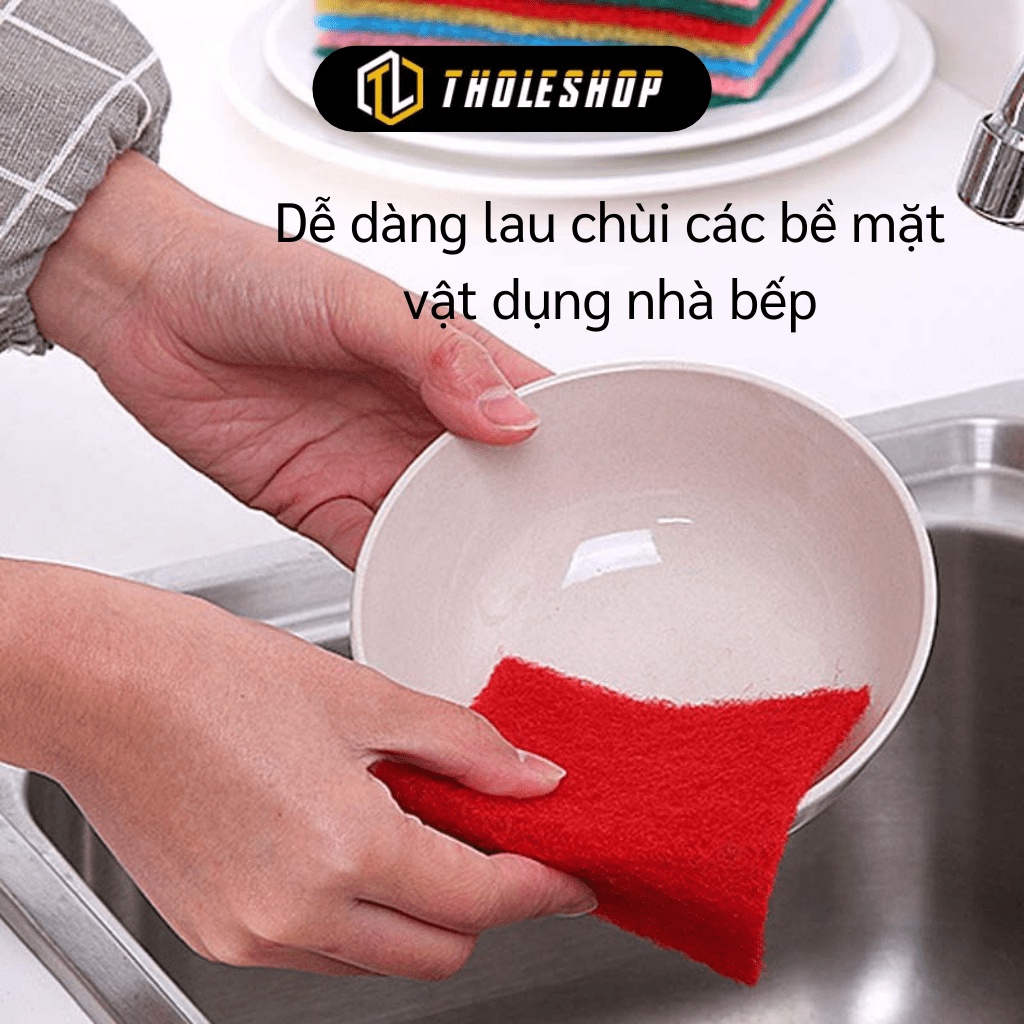 [SGD] Miếng Rửa Chén - Combo 10 Miếng Bọt Biển Cọ Chén Dĩa, Nồi Siêu Sạch 9832