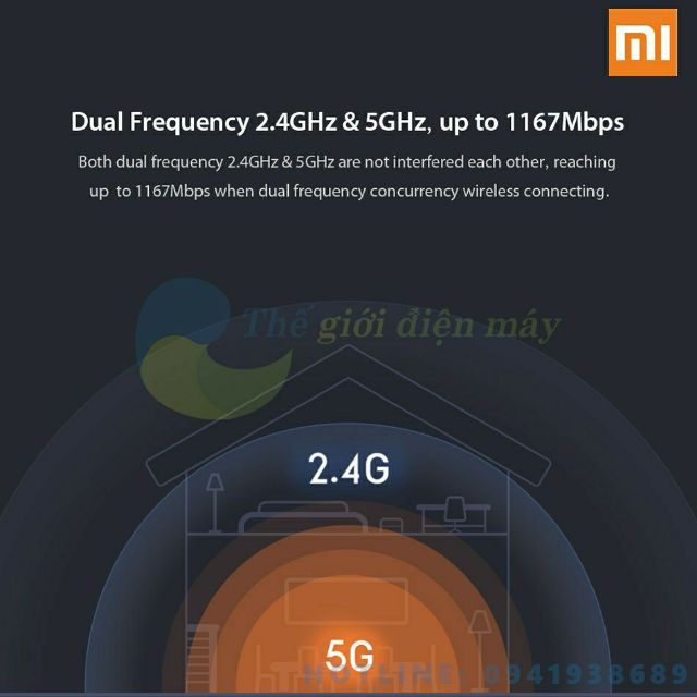 🌟 Bộ Phát Wifi Xiaomi Mi Router Gen 4A Dual kênh 2.4G & 5G băng thông 1200Mbps ☑ BH 12 tháng  ( 💯 Chính Hãng )