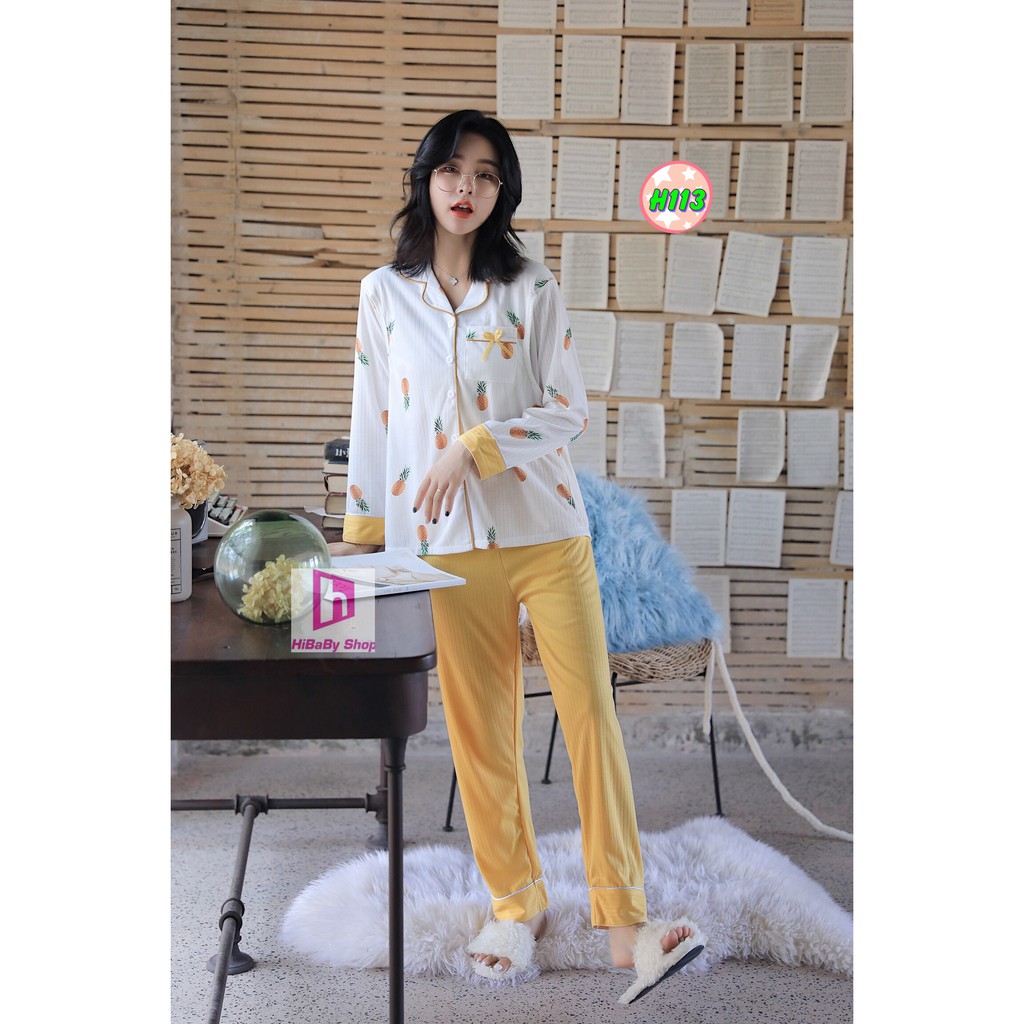 PIJAMA sau sinh có thiết kế cho con bú H113