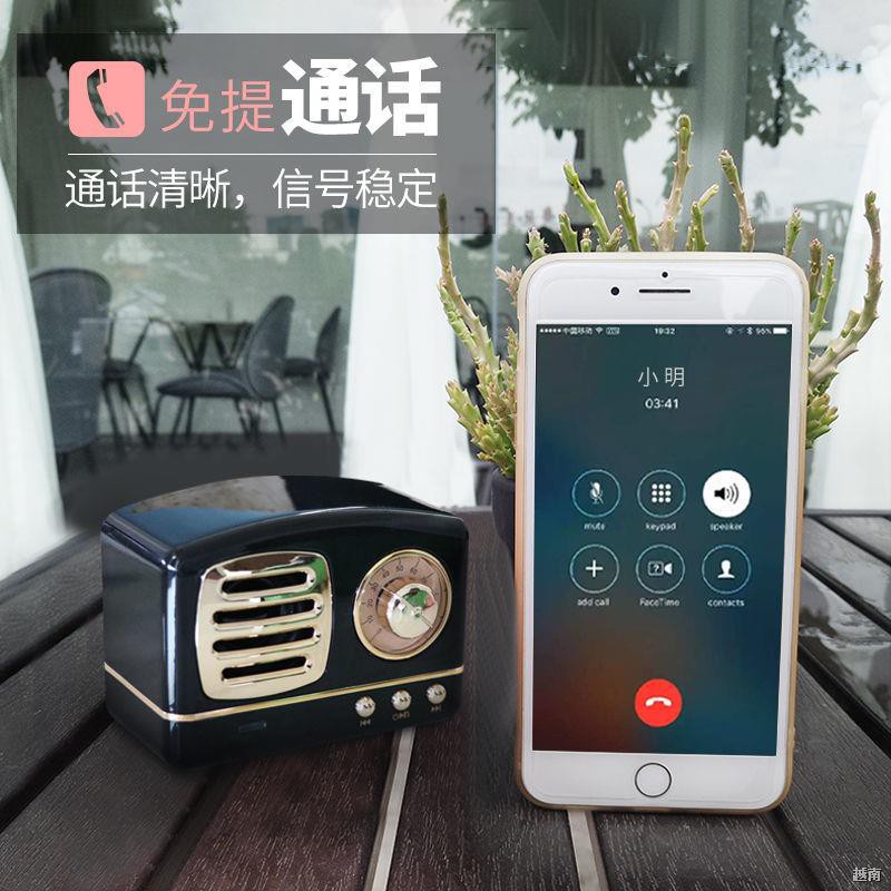 ⊙∏loa bluetooth mini dễ thương cô gái cổ điển trái tim không dây usb âm thanh mang theo bên mình Phương thức kết