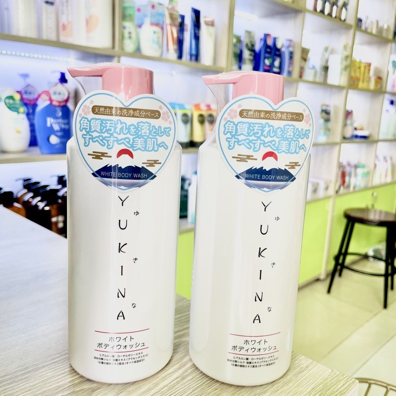Sữa Tắm Trắng Da Yukina White Body Wash 500ml Nhật Bản 🇯🇵