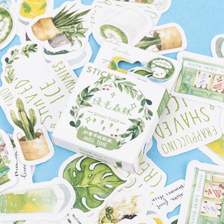 Set sticker XANH CHANH DỄ THƯƠNG FOODY 46 chiếc trang trí siêu xinh