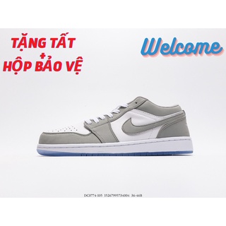 Giày air jordan 1 low wolf grey - phiên bản tiêu chuẩn