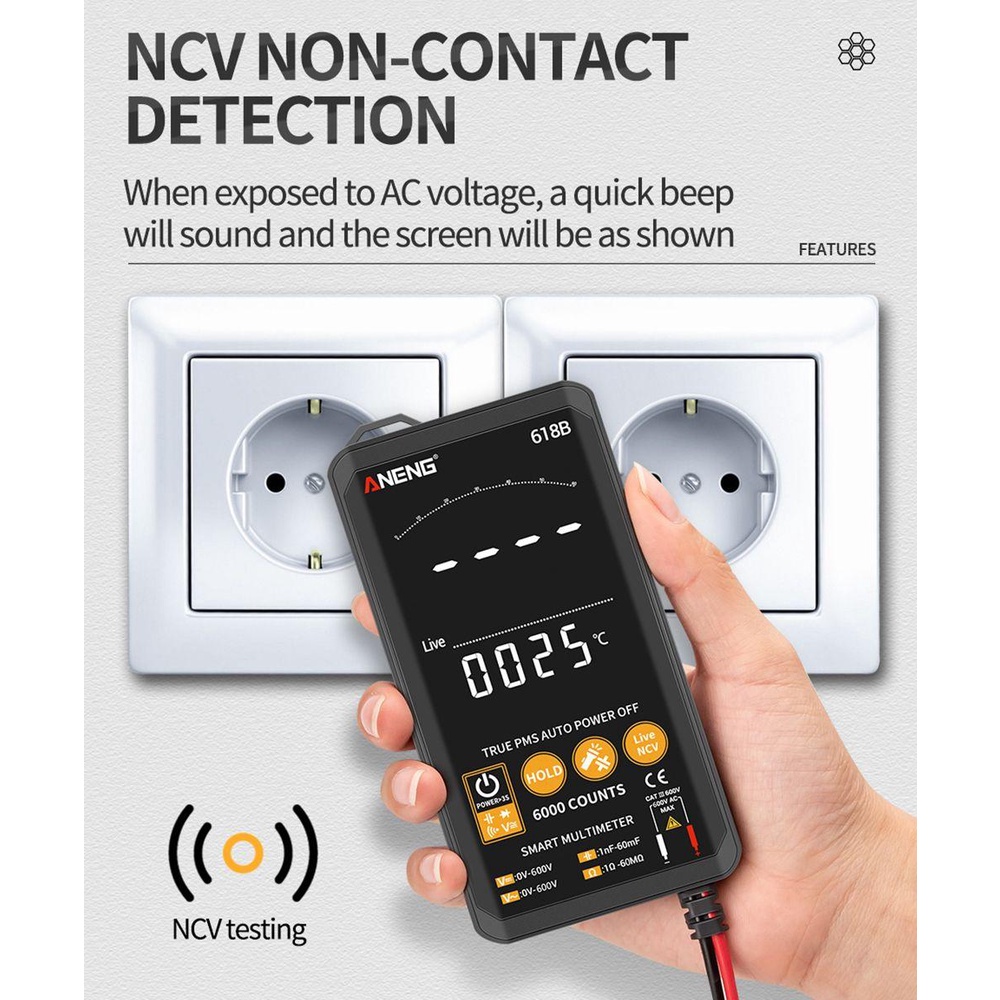 Vạn Năng Kế Kỹ Thuật Số DC / AC Đo Độ Chính Xác Cao Chuyên Dụng