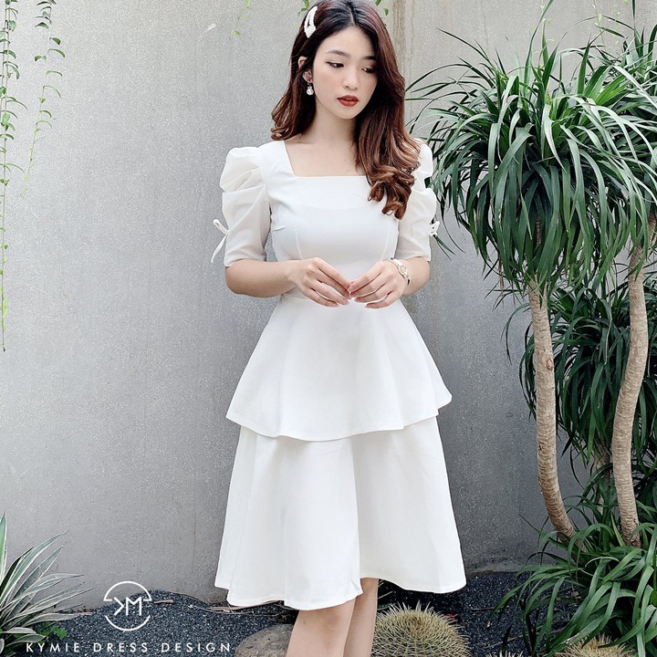 Đầm dự tiệc tay phồng, đầm công sở nổi bật, phù hợp mọi hoàn cảnh đủ size 30 đến 72kg - K3 | BigBuy360 - bigbuy360.vn