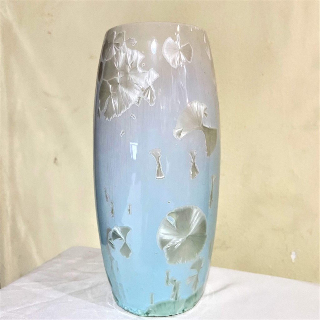 Bình Hoa Bằng Sứ Cao Cấp kết tinh  cao 20cm