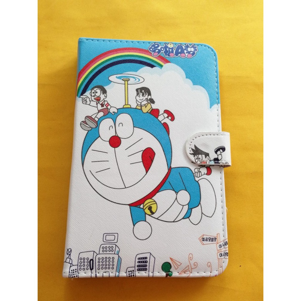 Bao da điện thoại PU tích hợp bàn phím đầu cắm Micro USB cho điện thoại Android 7Inch hình doremon lè lưỡi | BigBuy360 - bigbuy360.vn