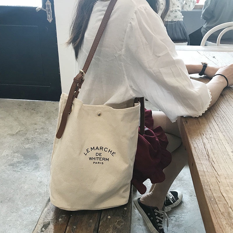 Túi Xách Bucket Cỡ Lớn Phong Cách Hàn Quốc Cho Nữ