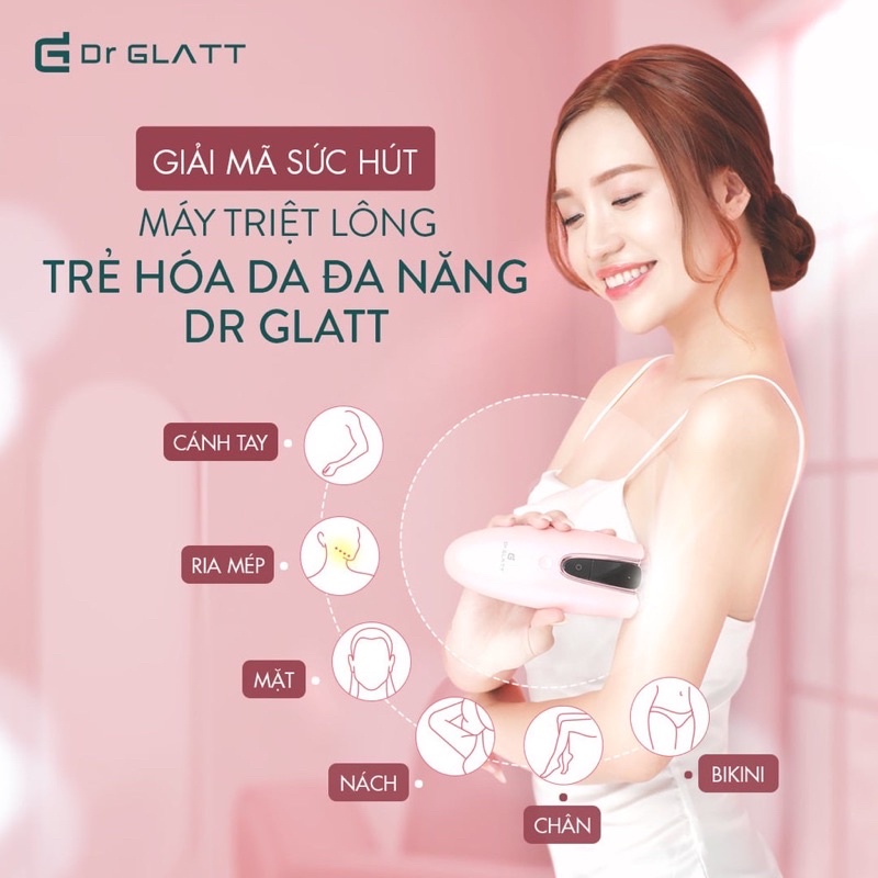 Máy triệt lông Dr Glatt IPL LUX+ thương hiệu Đức bảo hành 2năm