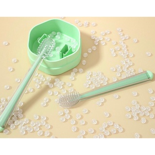 Sét Rơ Lưỡi + Bàn Chải Silicon Cho Bé 0-18 THÁNG
