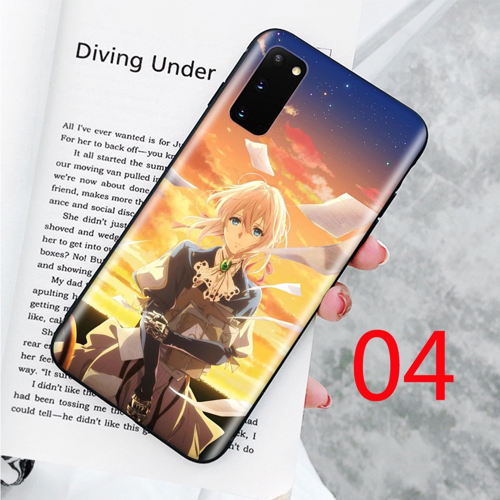 Ốp điện thoại mềm in hình hoạt hình Violet Evergarden cho Samsung Galaxy S10 Lite S20 Ultra A50 A50S Plus A70 A70S