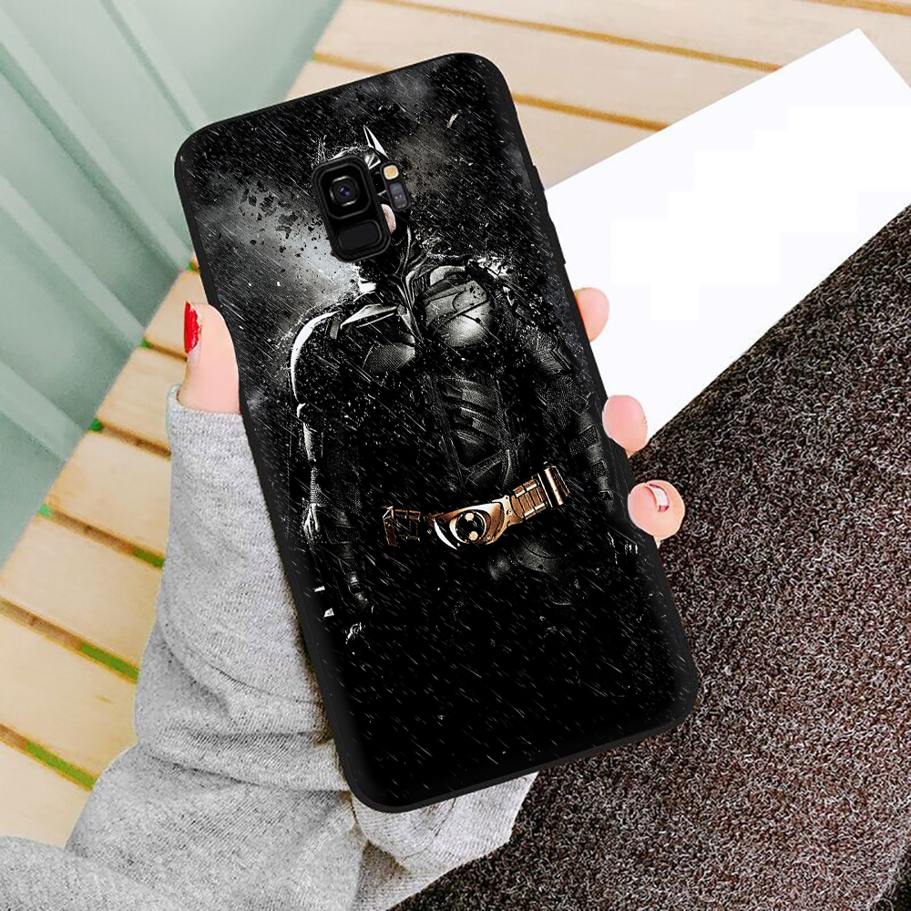 Ốp Điện Thoại Tpu Mềm Chống Rơi Hình Batman The Dark Knight Cho Samsung S7 S8 S9 S7 Edge S8 Plus