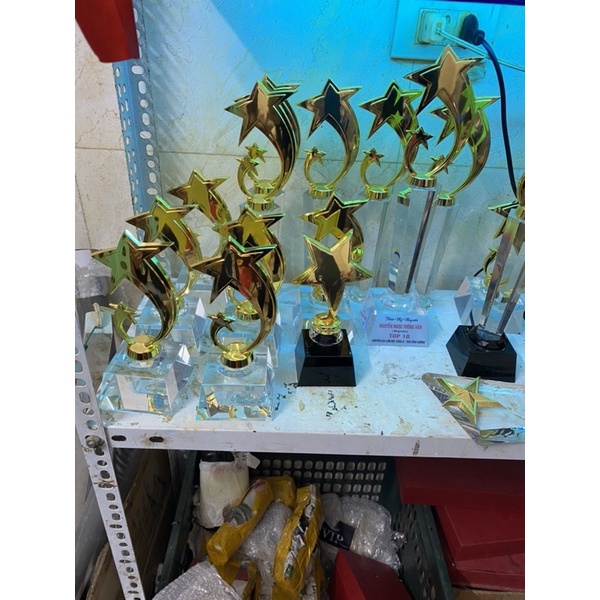 Cúp  Pha Lê Sao Đôi Mẫu Thân Cao