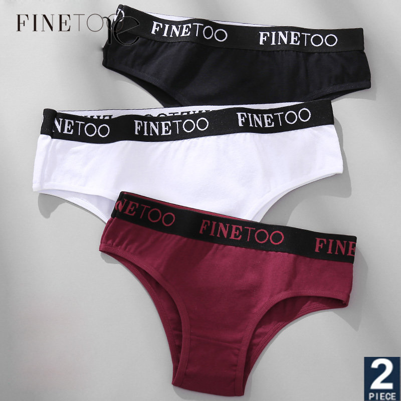 Set 2 Quần Lót FINETOO Bằng Cotton Quyến Rũ Dành Cho Nữ Cỡ M-XXL | BigBuy360 - bigbuy360.vn