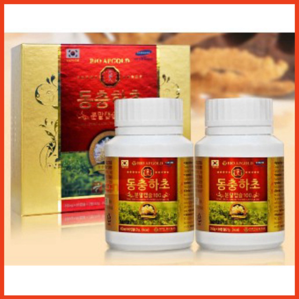 [Flash Sale] [Mã GROSALE2703 giảm 8% đơn 250K] Viên đông trùng hạ thảo Bio Hàn Quốc Hộp 2 lọ 120 viên | BigBuy360 - bigbuy360.vn