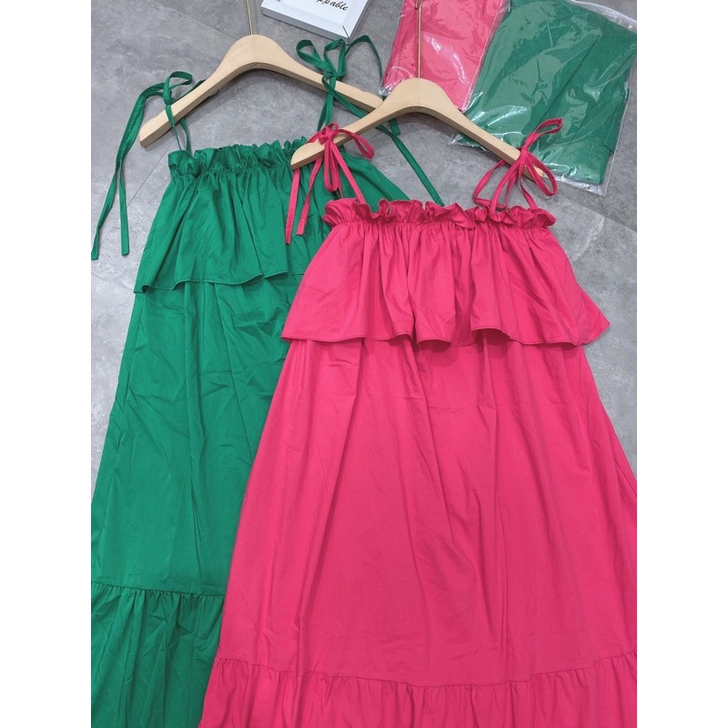 [Siêu Hot] Váy Nữ 2 Dây Bèo Hồng, Đầm 2 Dây Hồng Dáng Xoè Siêu Xinh  Có Ảnh Thật Kèm Video | BigBuy360 - bigbuy360.vn